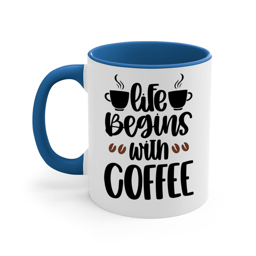 life begins with coffee 77#- coffee-Mug / Coffee Cup