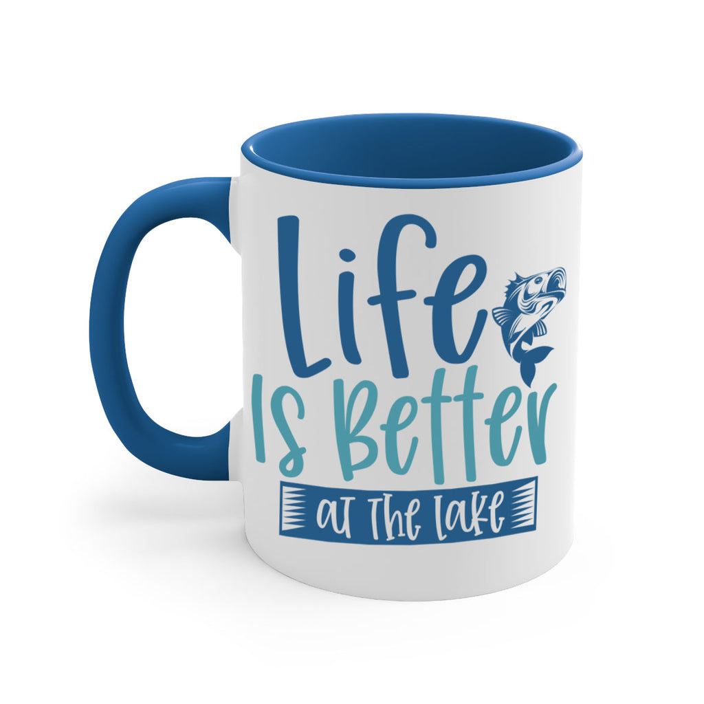 life is better at the lake 204#- fishing-Mug / Coffee Cup