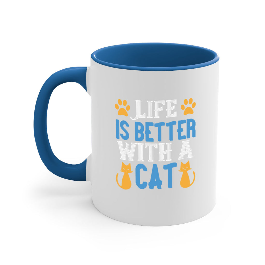 life is better with cat Style 64#- cat-Mug / Coffee Cup