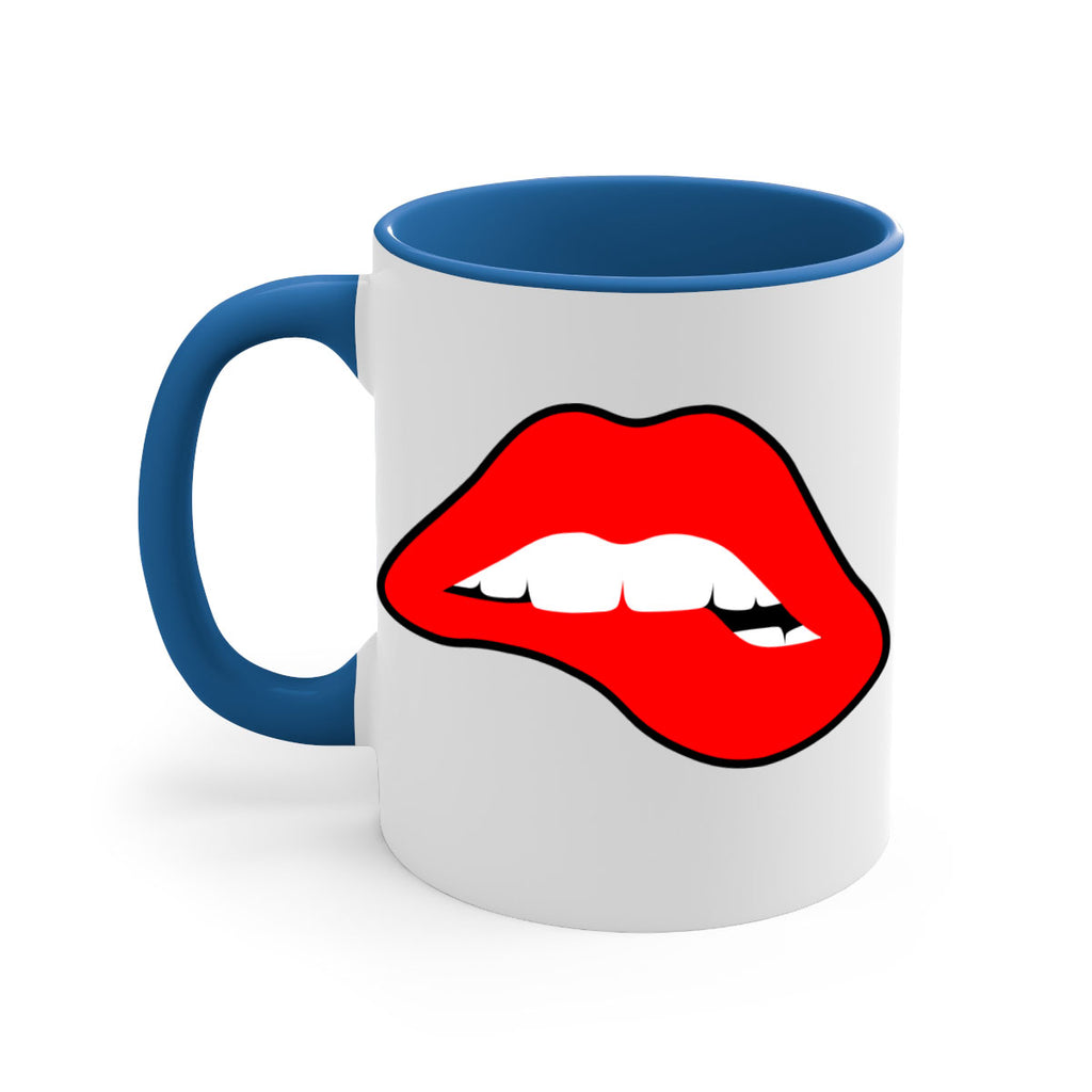 lips 100#- black words - phrases-Mug / Coffee Cup