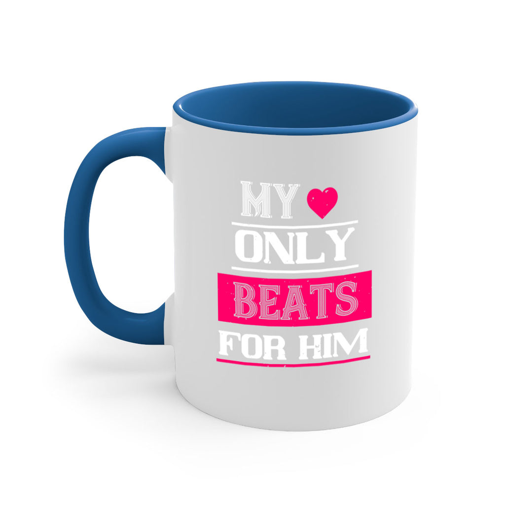 my love only beats for him 35#- valentines day-Mug / Coffee Cup