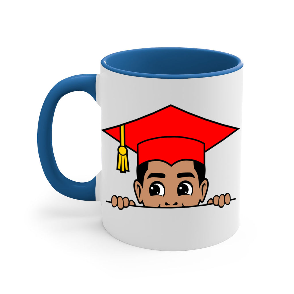 peekaboo afro puffs grad boy 20#- Black men - Boys-Mug / Coffee Cup