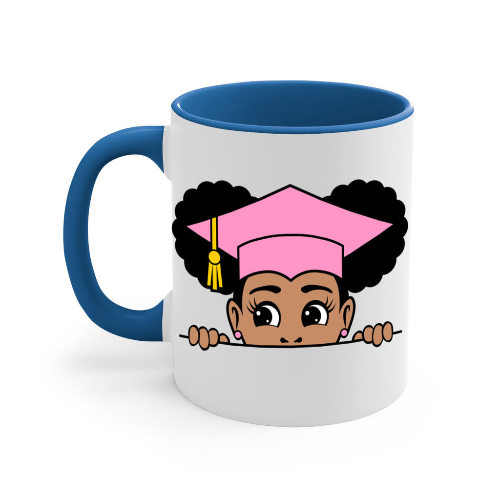 peekaboo afro puffs grad girl 23#- Black women - Girls-Mug / Coffee Cup