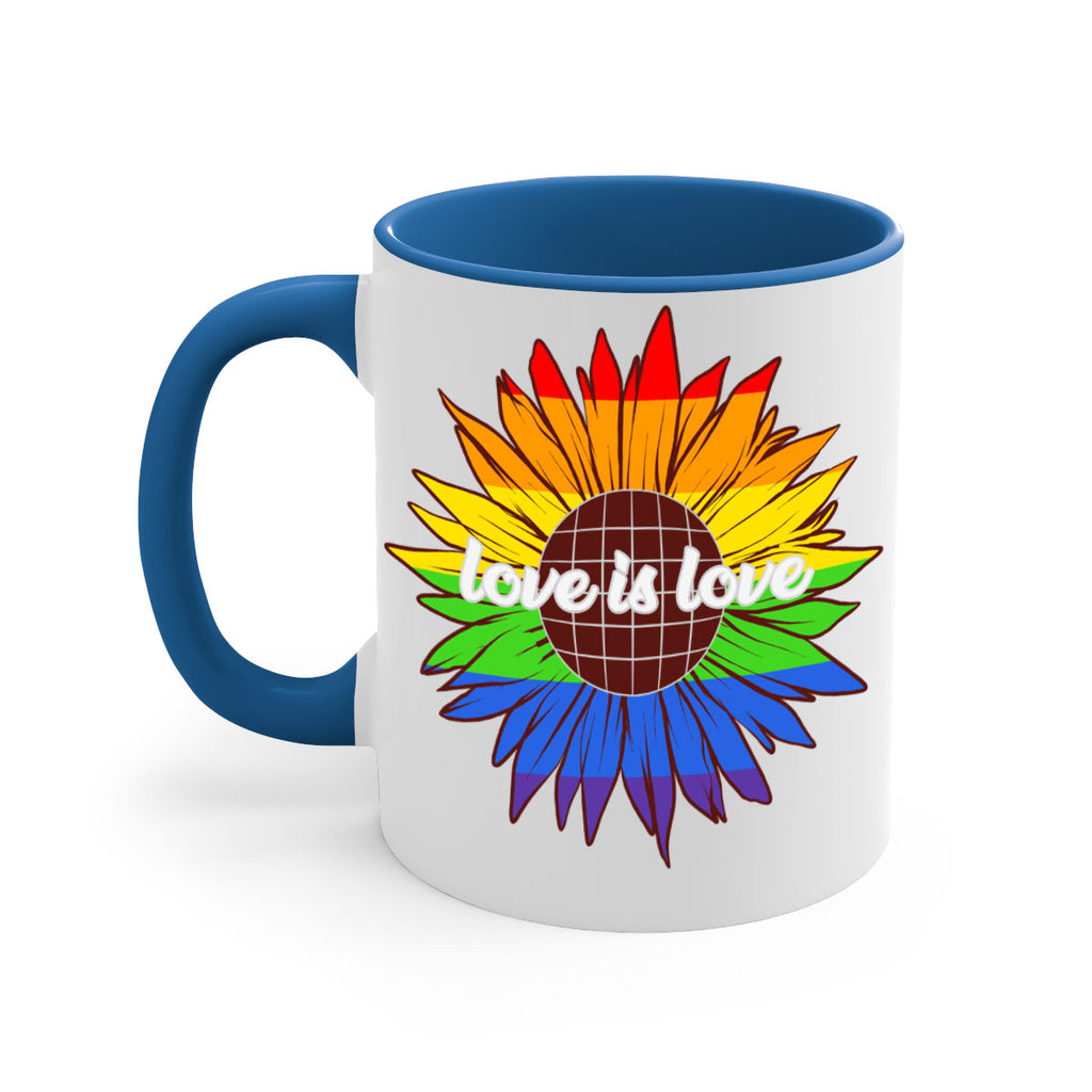 rainbow sunflower love is love 26#- lgbt-Mug / Coffee Cup