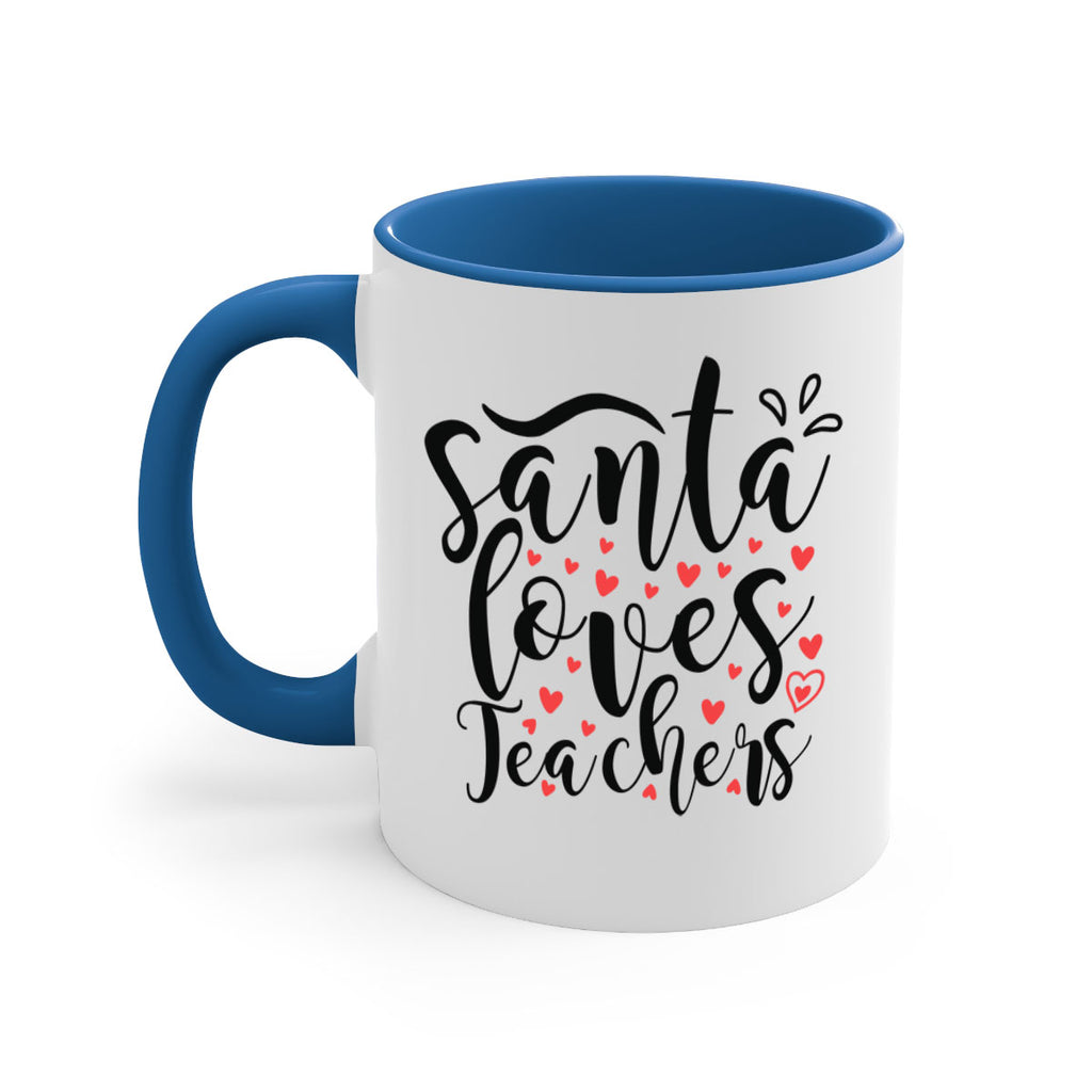 santa loves teachers 23#- christmas-Mug / Coffee Cup