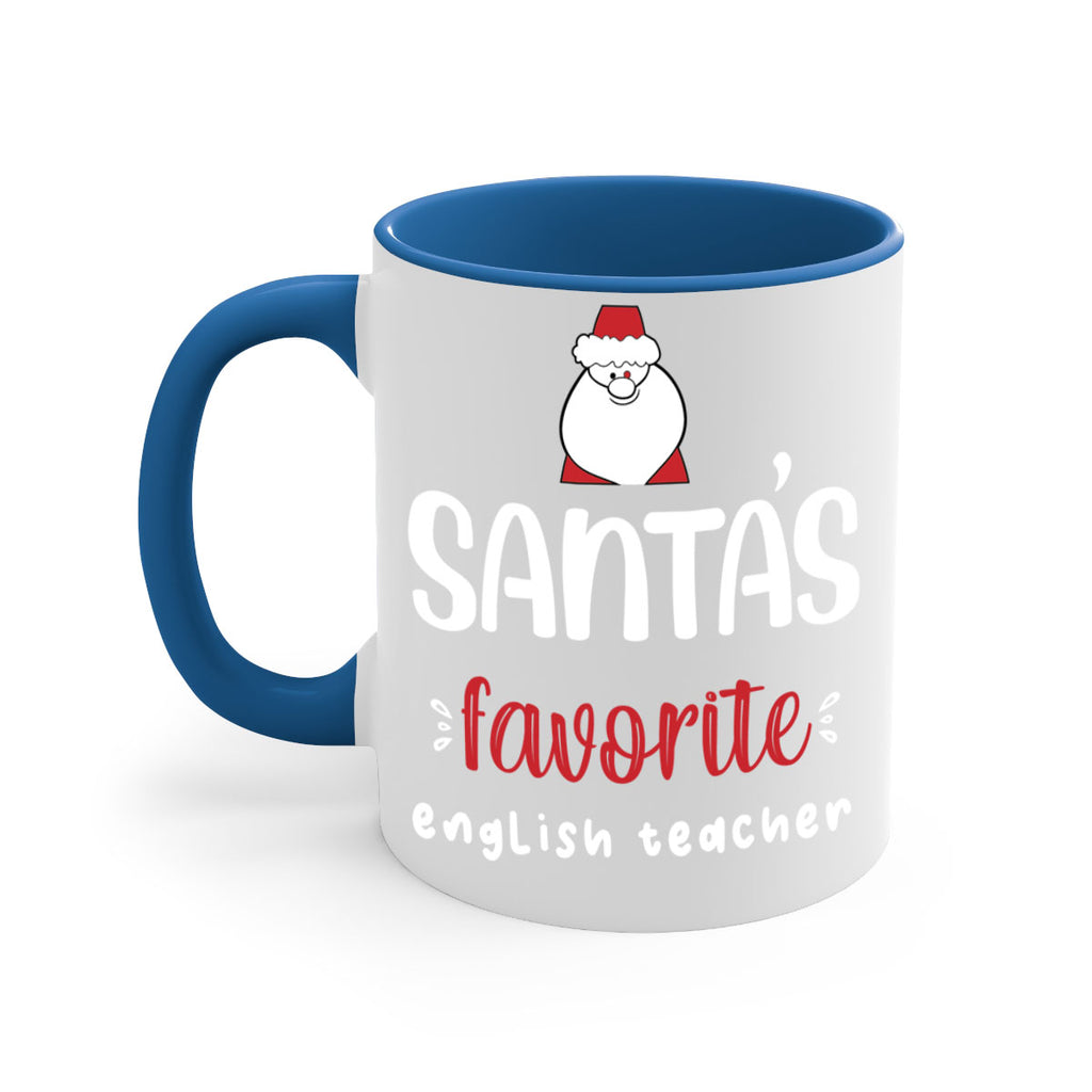 santa's favorite english teacher style 613#- christmas-Mug / Coffee Cup