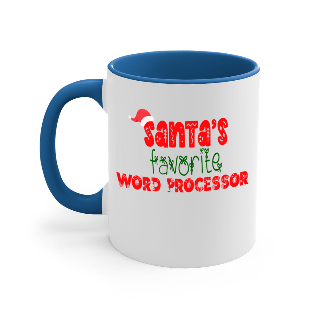 santas favorite word processor style 1158#- christmas-Mug / Coffee Cup