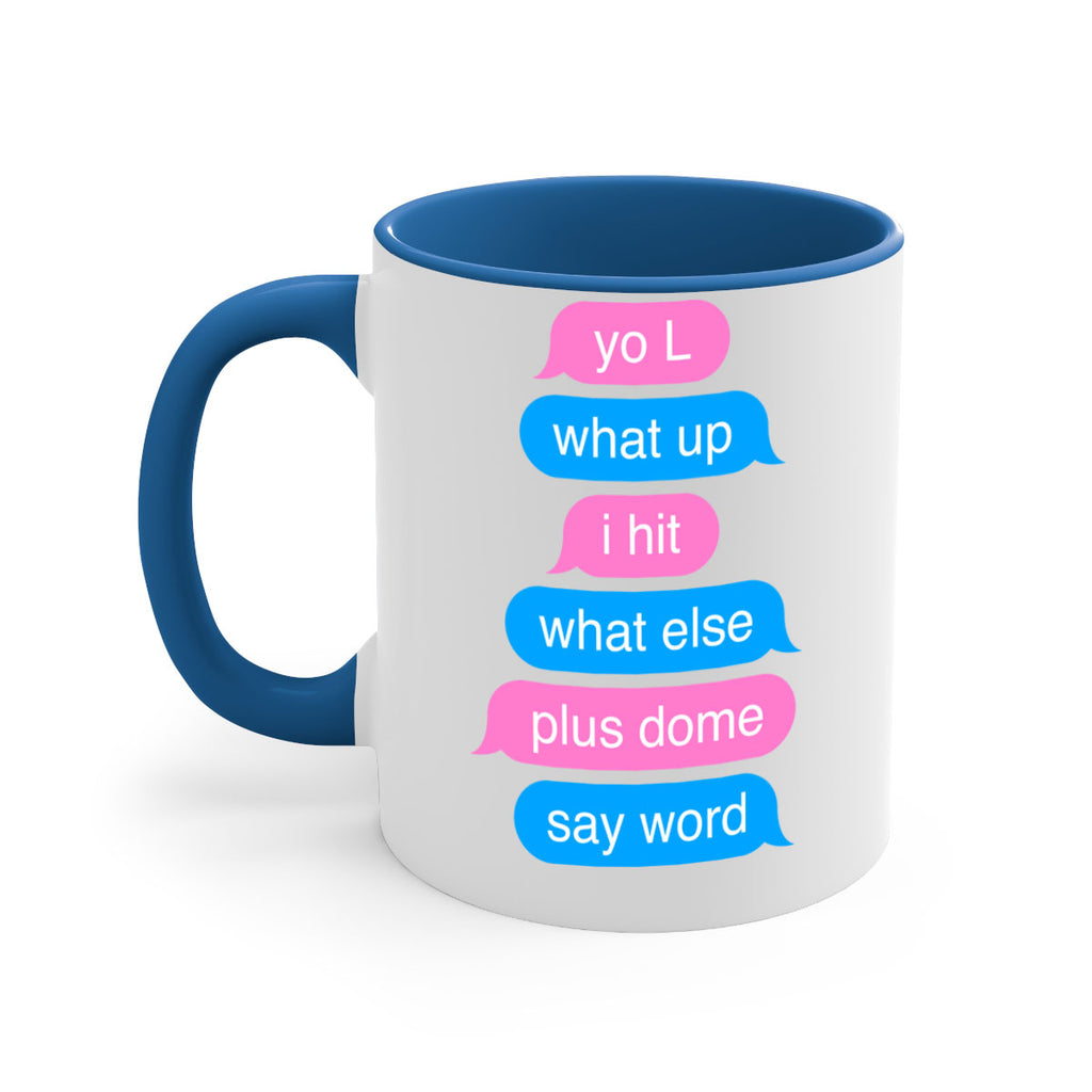 text conversation camron 23#- black words - phrases-Mug / Coffee Cup