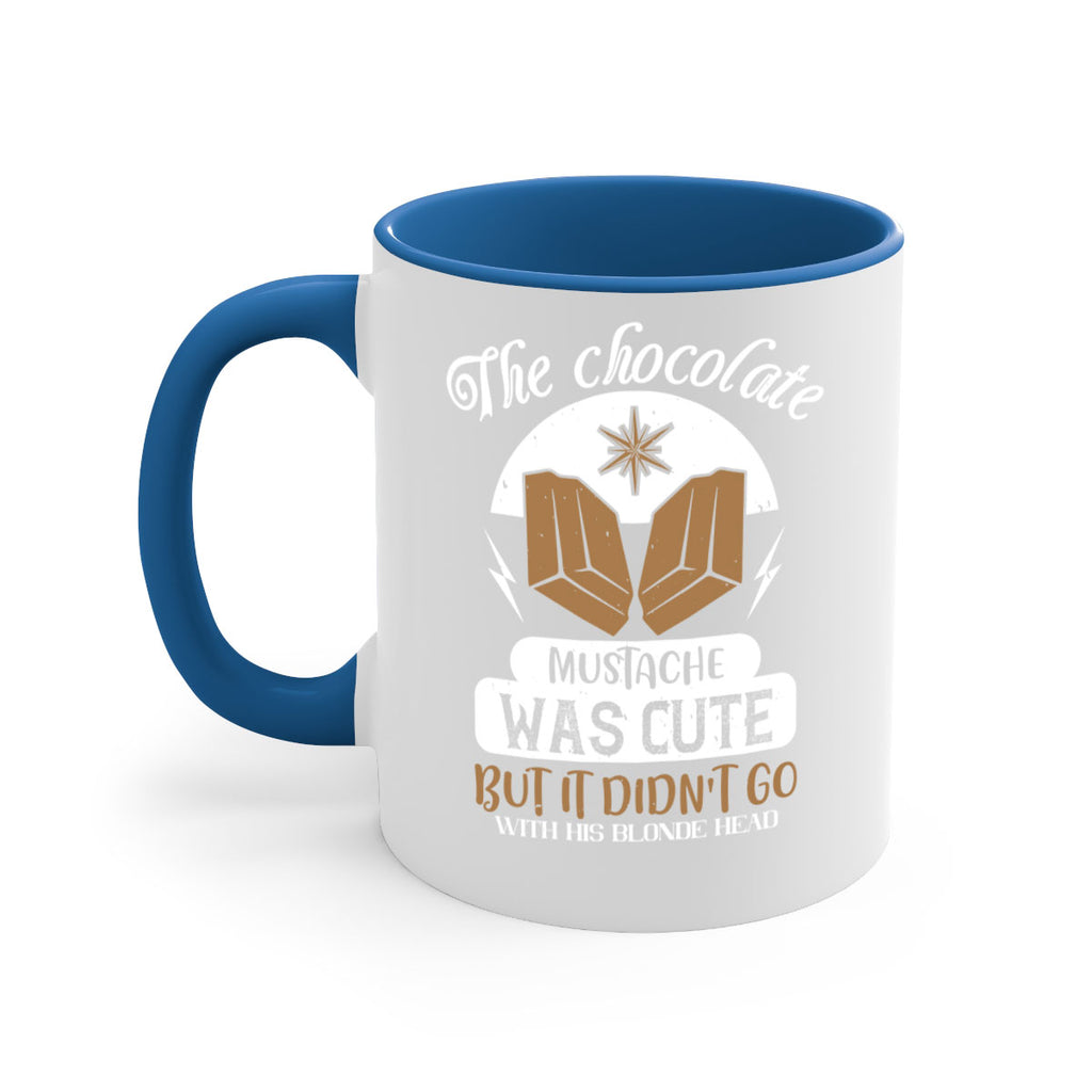 the chocolate mustache was cute but it didn’t go with his blonde head 16#- chocolate-Mug / Coffee Cup