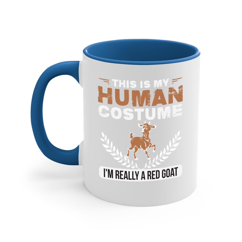 this is my human costume im really a red goat Style 1#- goat-Mug / Coffee Cup