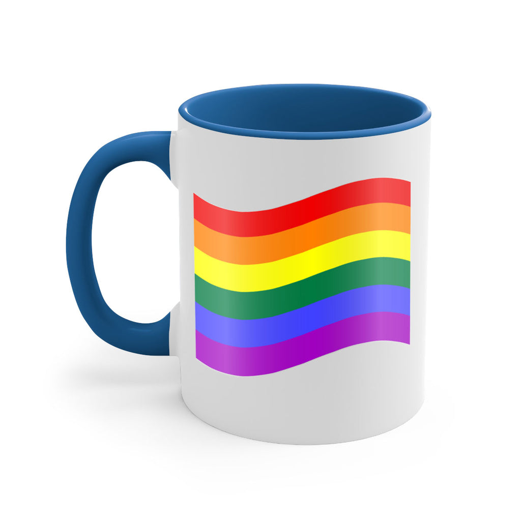 wavy rainbow flag 1#- lgbt-Mug / Coffee Cup