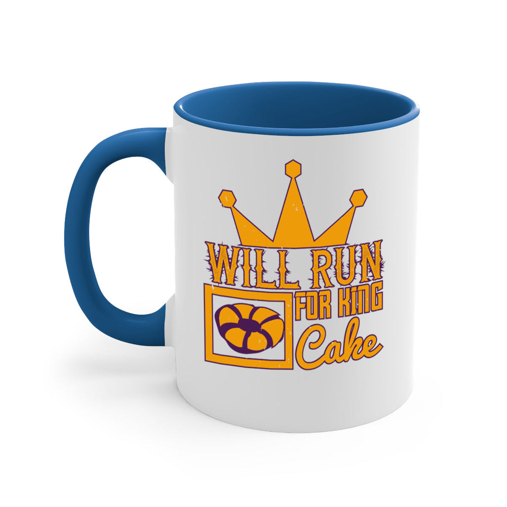 will run for king cake 28#- mardi gras-Mug / Coffee Cup