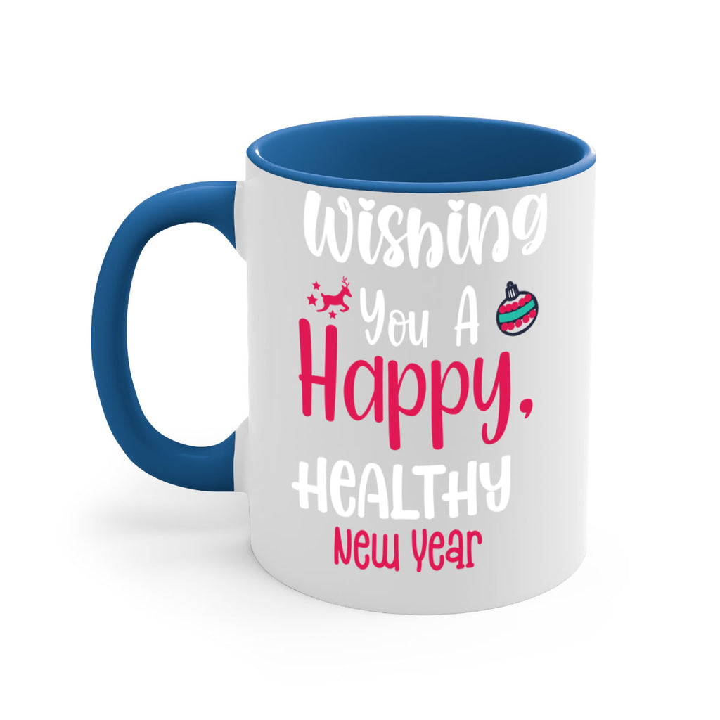 wishing you a happy, healthy new year style 1244#- christmas-Mug / Coffee Cup