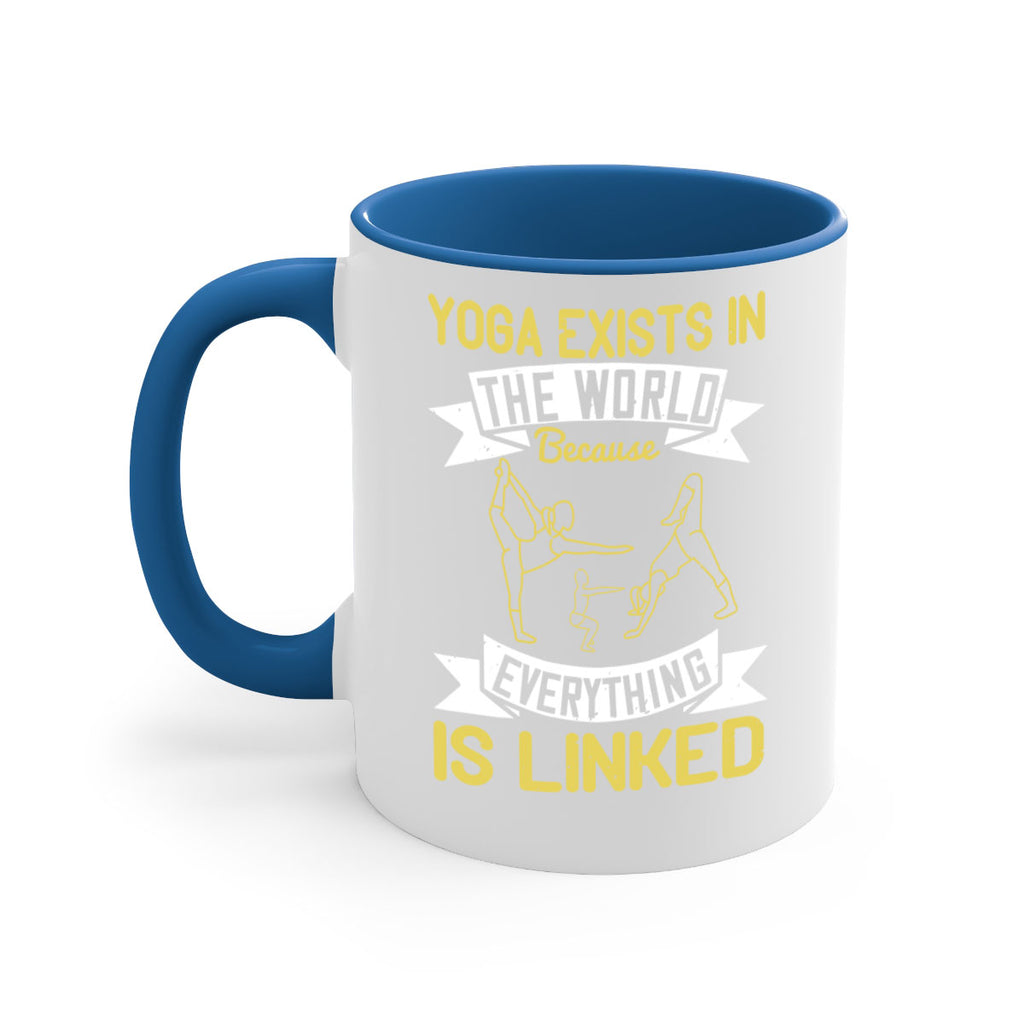 yoga exists in the world because everything is linked 32#- yoga-Mug / Coffee Cup