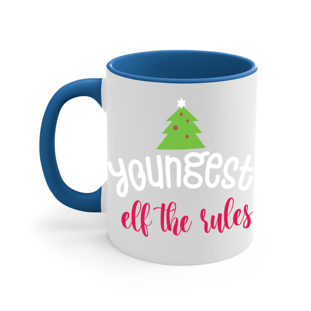 youngest elf the rules style 1253#- christmas-Mug / Coffee Cup