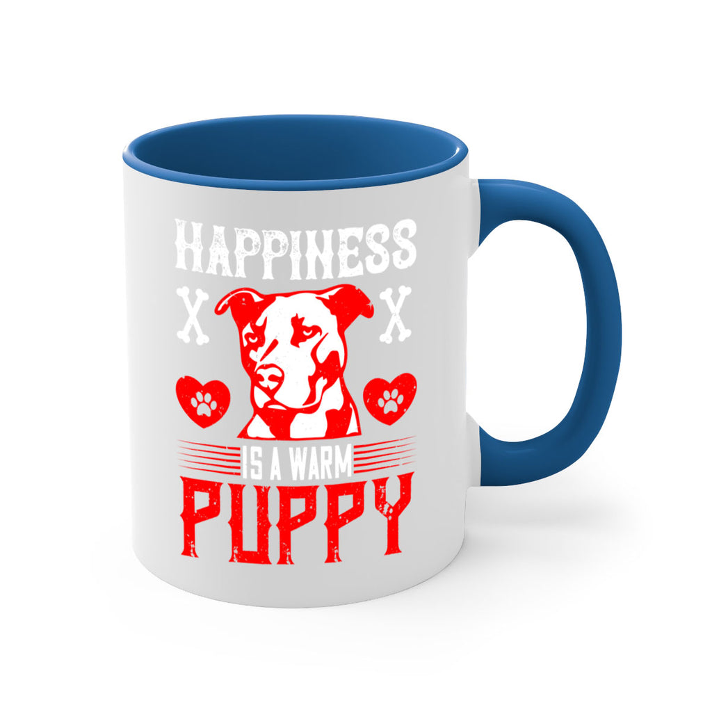 Happiness is a warm puppy Style 201#- Dog-Mug / Coffee Cup
