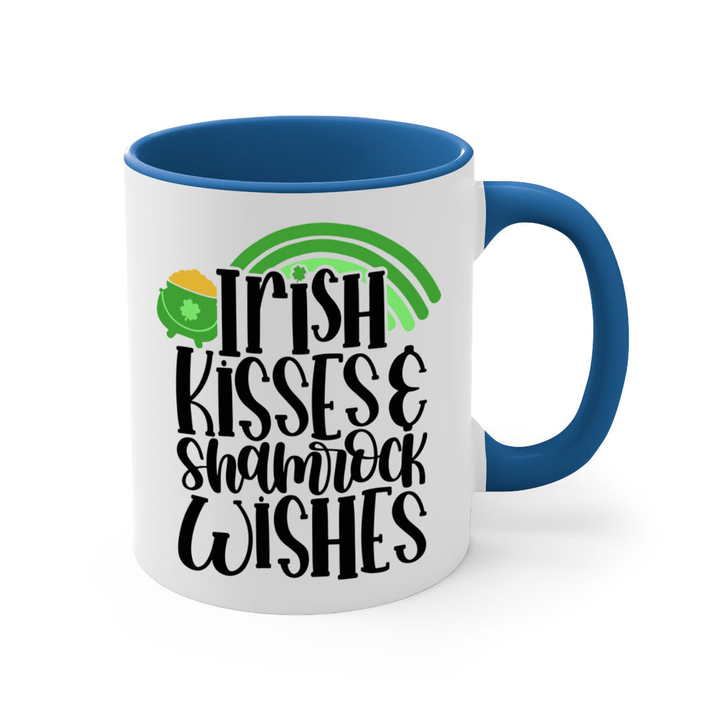 Irish Kisses Shamrock Wishes Style 80#- St Patricks Day-Mug / Coffee Cup