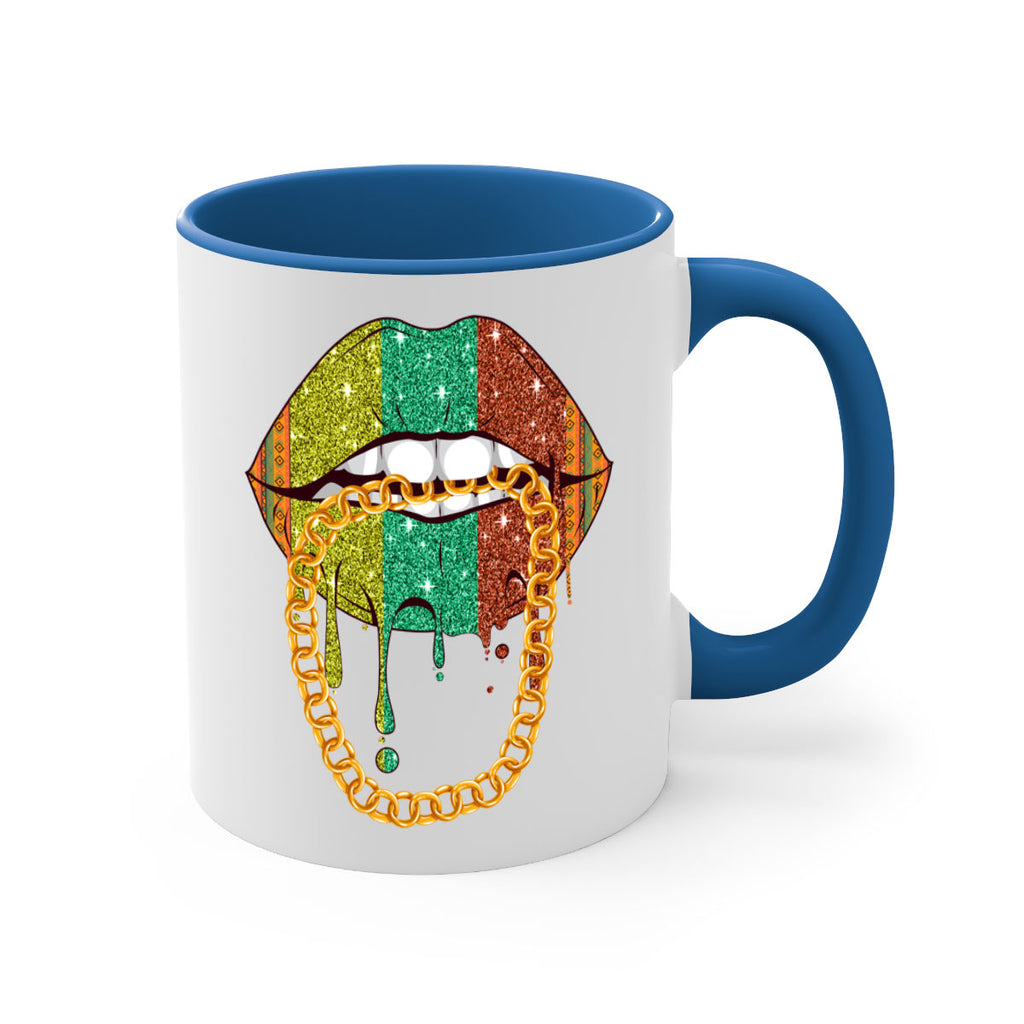 Juneteenth Women Melanin Girl Lips Png 25#- juneteenth-Mug / Coffee Cup