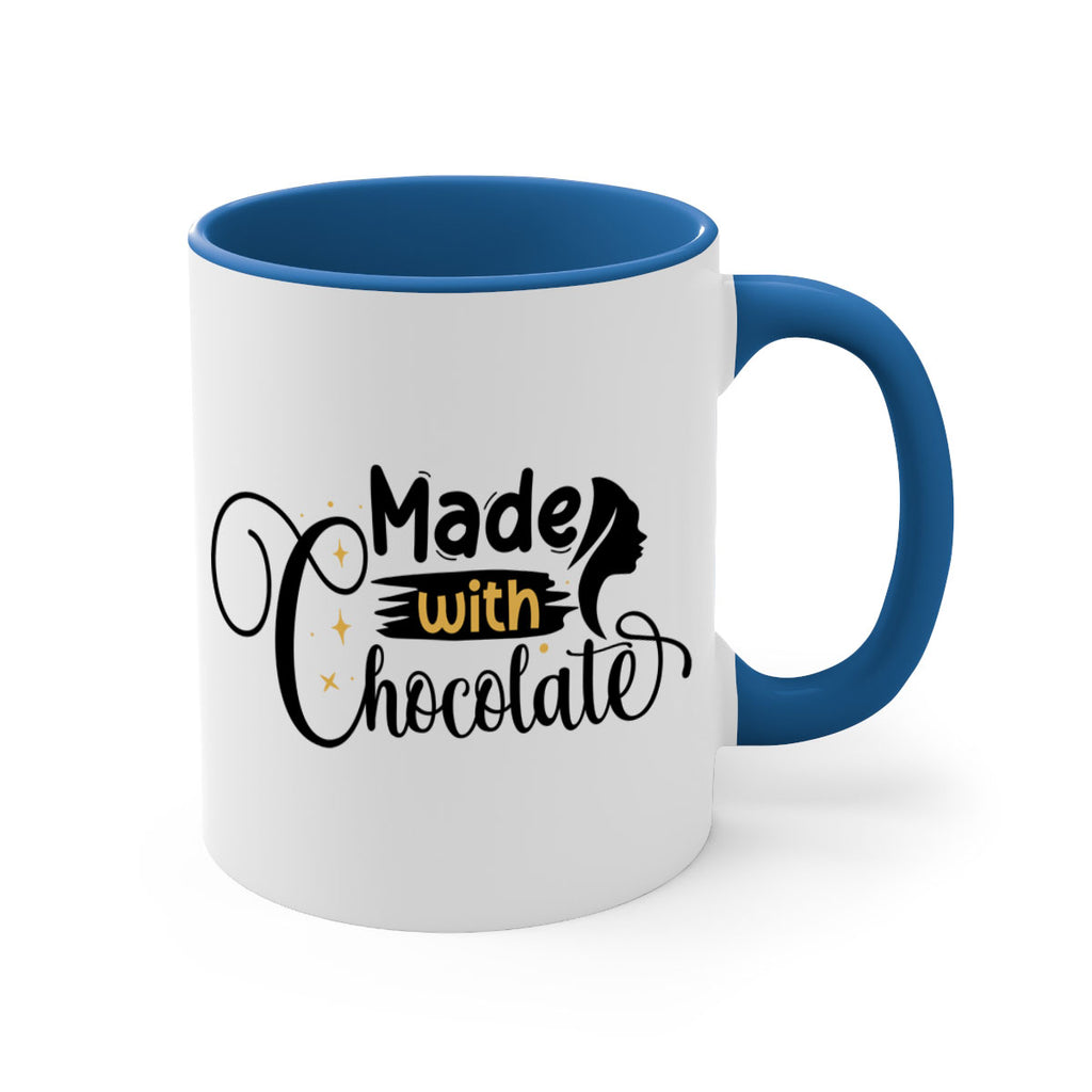 Made with chocolate Style 24#- Black women - Girls-Mug / Coffee Cup