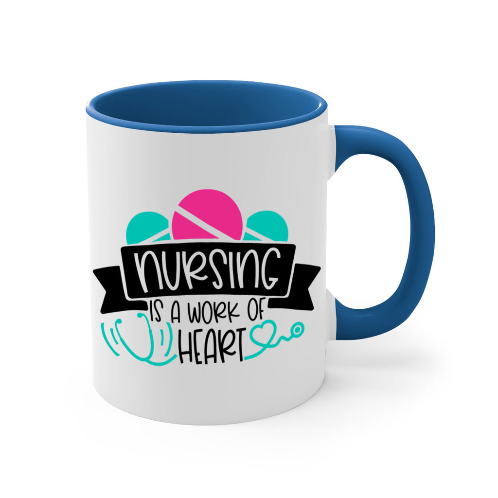 Nursing Is A Work Of Heart Style Style 71#- nurse-Mug / Coffee Cup