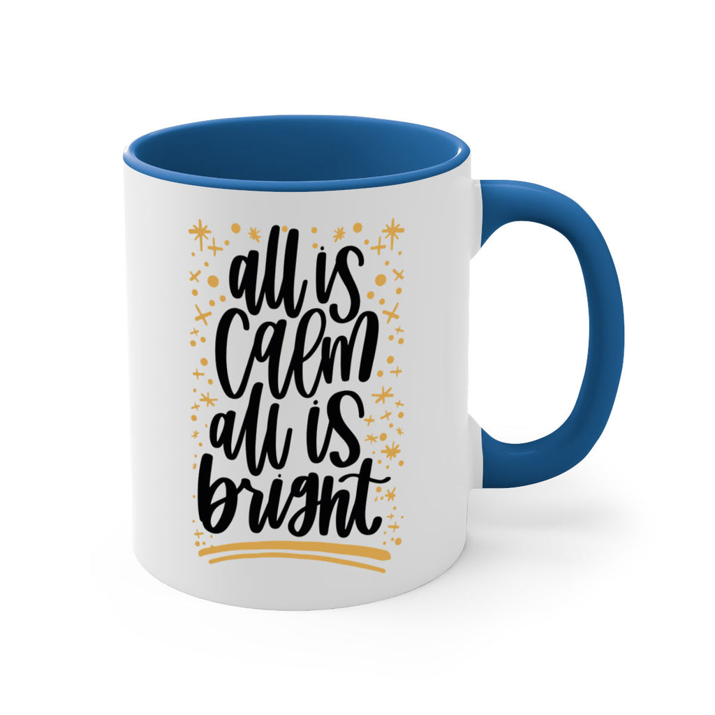 all is calm all is bright gold 214#- christmas-Mug / Coffee Cup