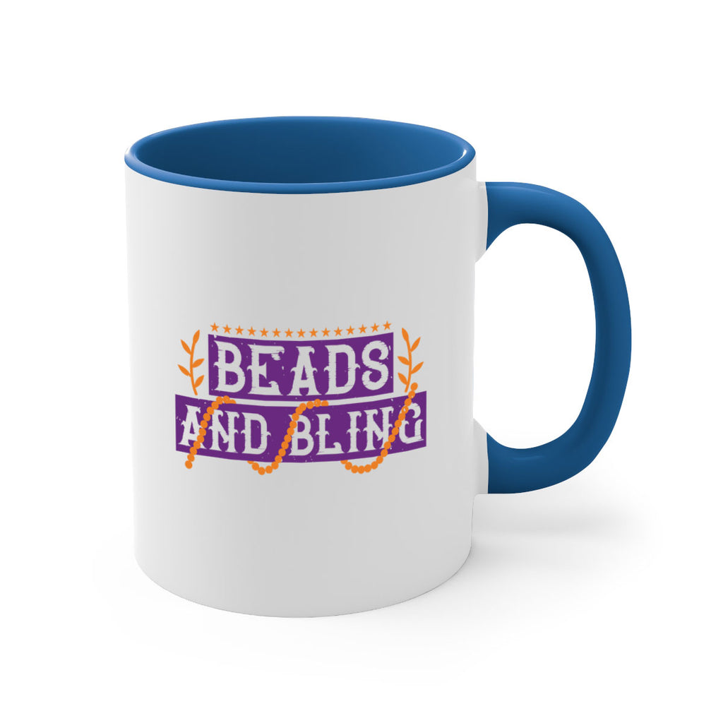 beads and bling 40#- mardi gras-Mug / Coffee Cup