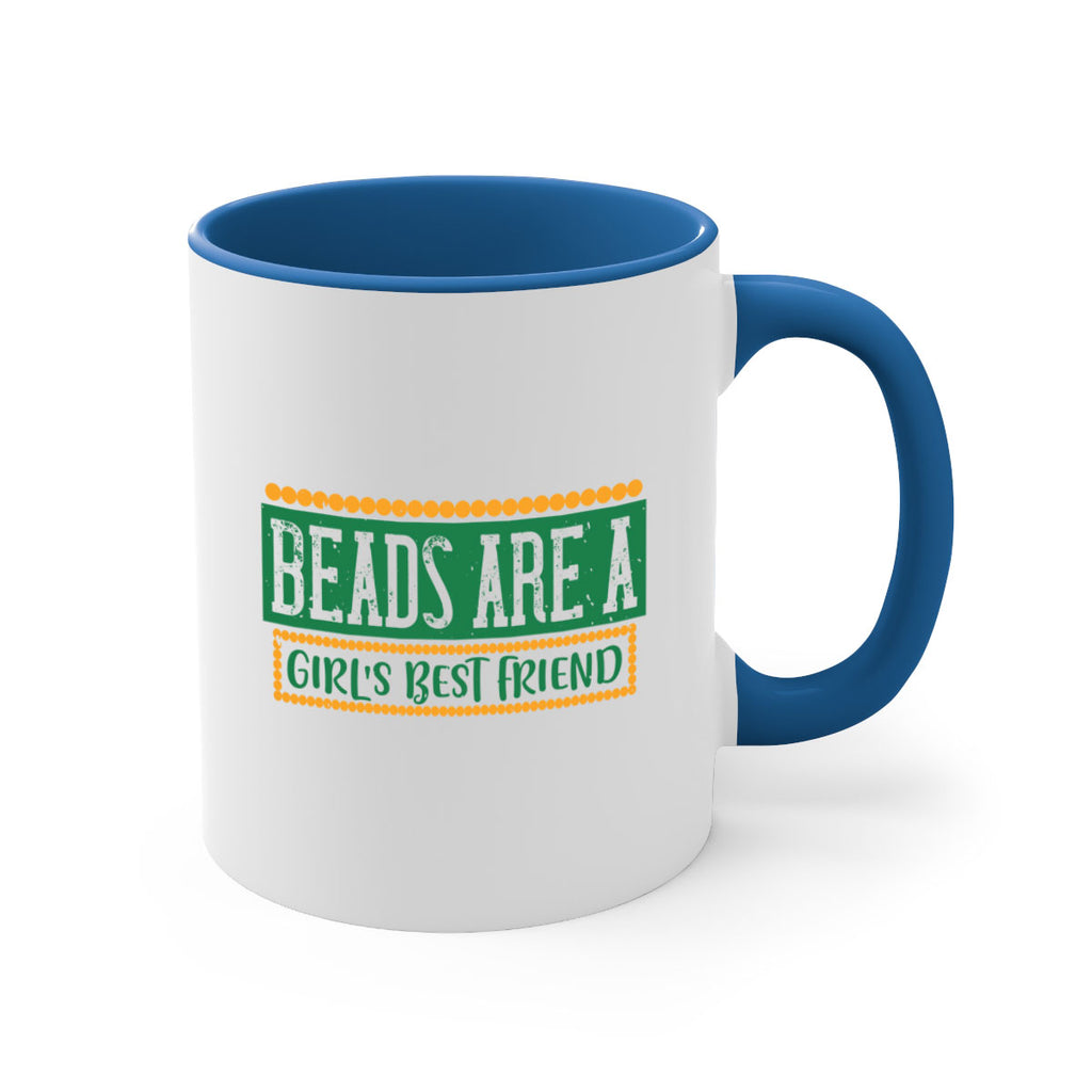 beads are a girls best friend 29#- mardi gras-Mug / Coffee Cup