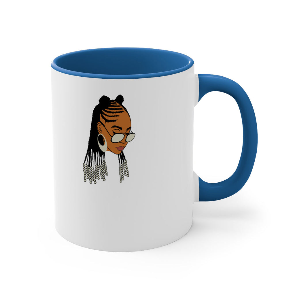 black afro 43#- Black women - Girls-Mug / Coffee Cup