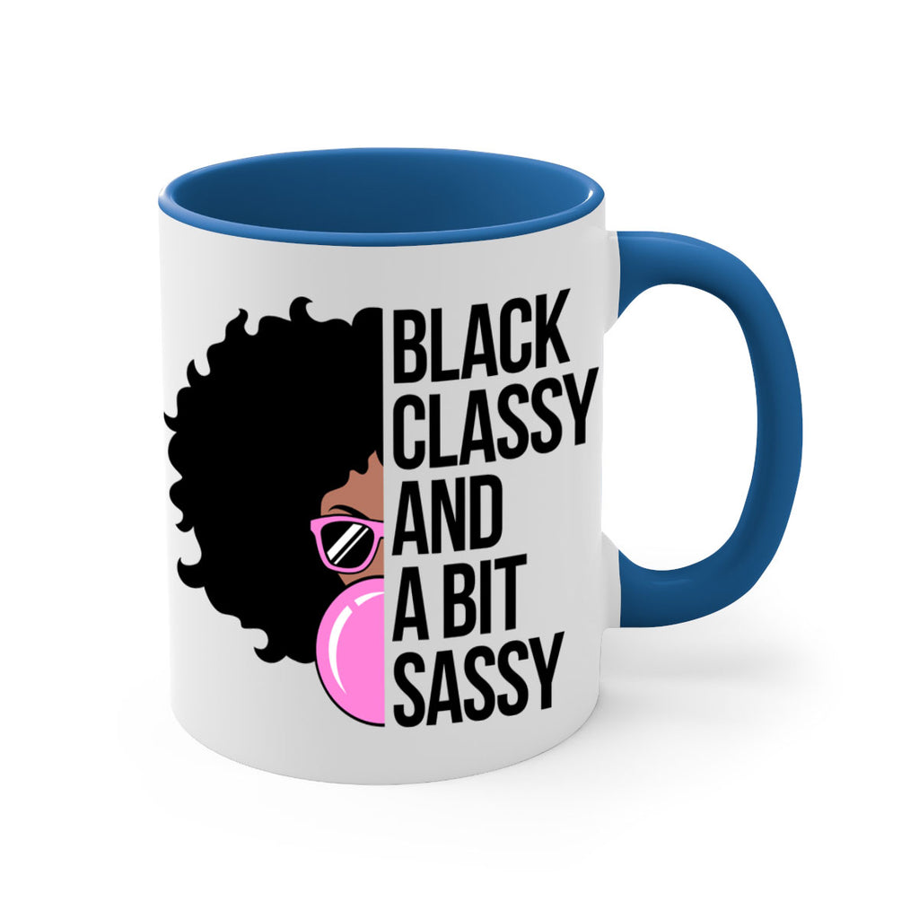 black classy and a bit sassy 250#- black words - phrases-Mug / Coffee Cup