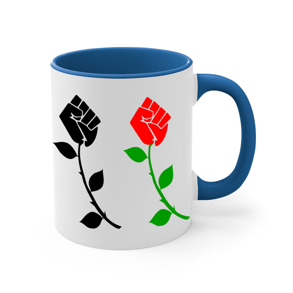 black power fist rose 197#- black words - phrases-Mug / Coffee Cup