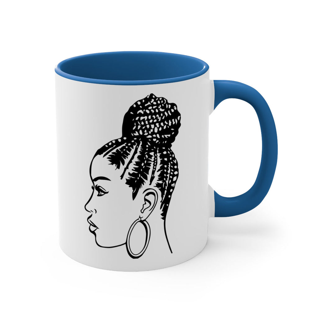 black woman with braids 7#- Black women - Girls-Mug / Coffee Cup