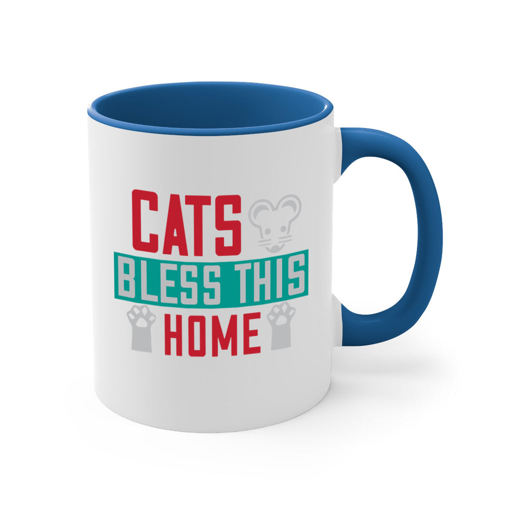 cats bless this home Style 36#- cat-Mug / Coffee Cup