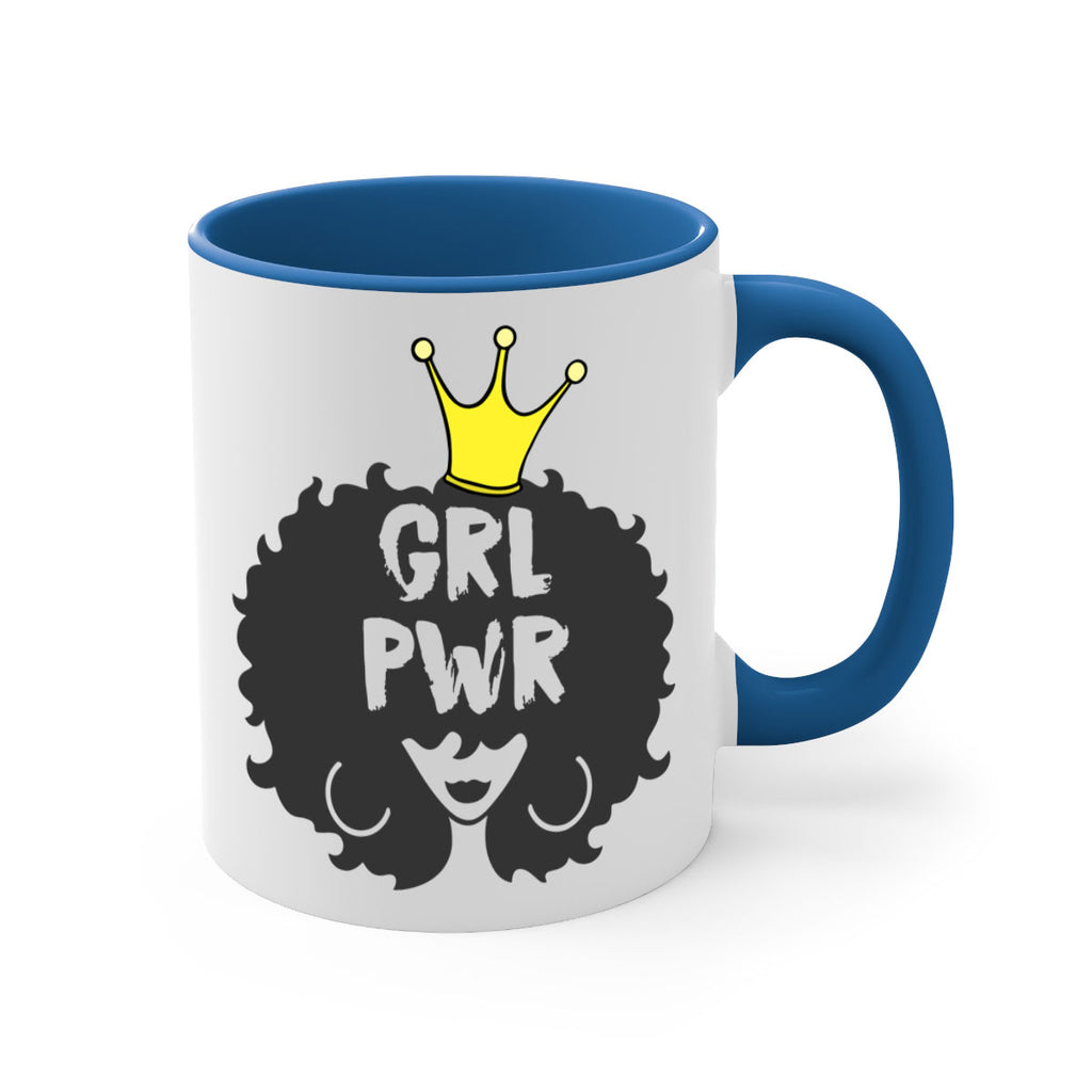 girl power with crown 34#- Black women - Girls-Mug / Coffee Cup