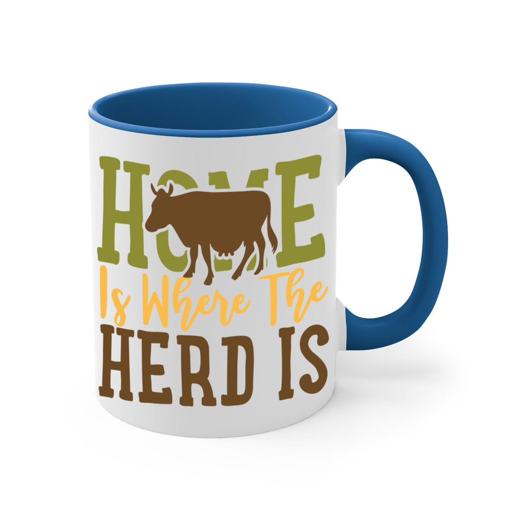 home is where the herd is 7#- Farm and garden-Mug / Coffee Cup