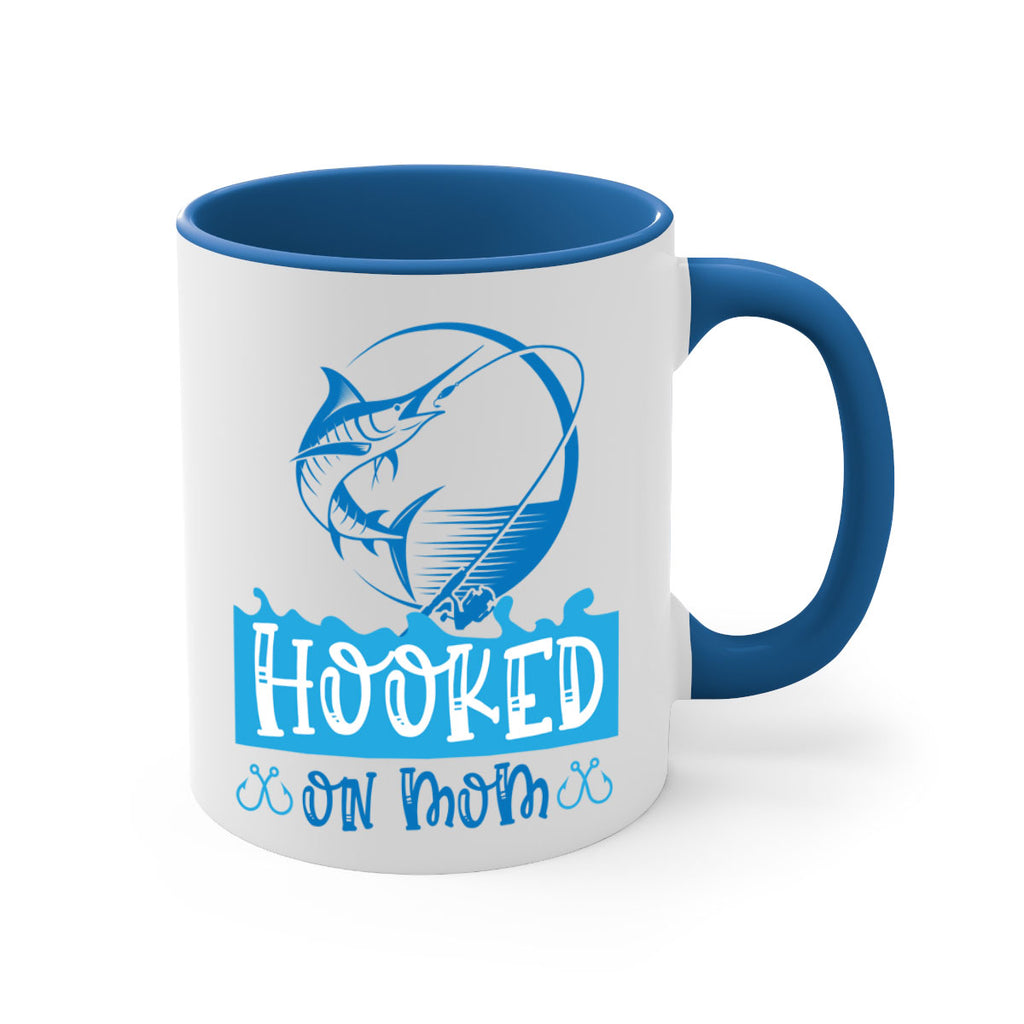 hooked on mom 217#- fishing-Mug / Coffee Cup