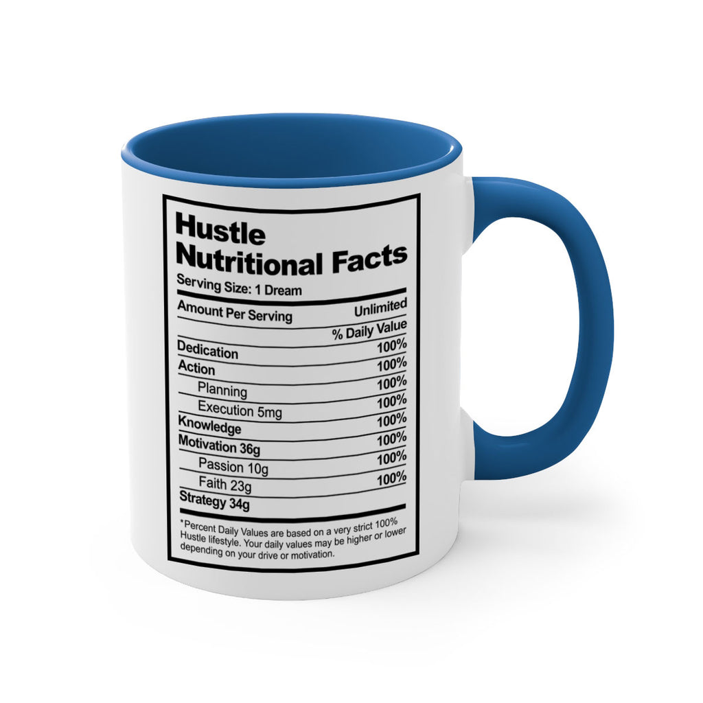 hustle nutritional facts 121#- black words - phrases-Mug / Coffee Cup