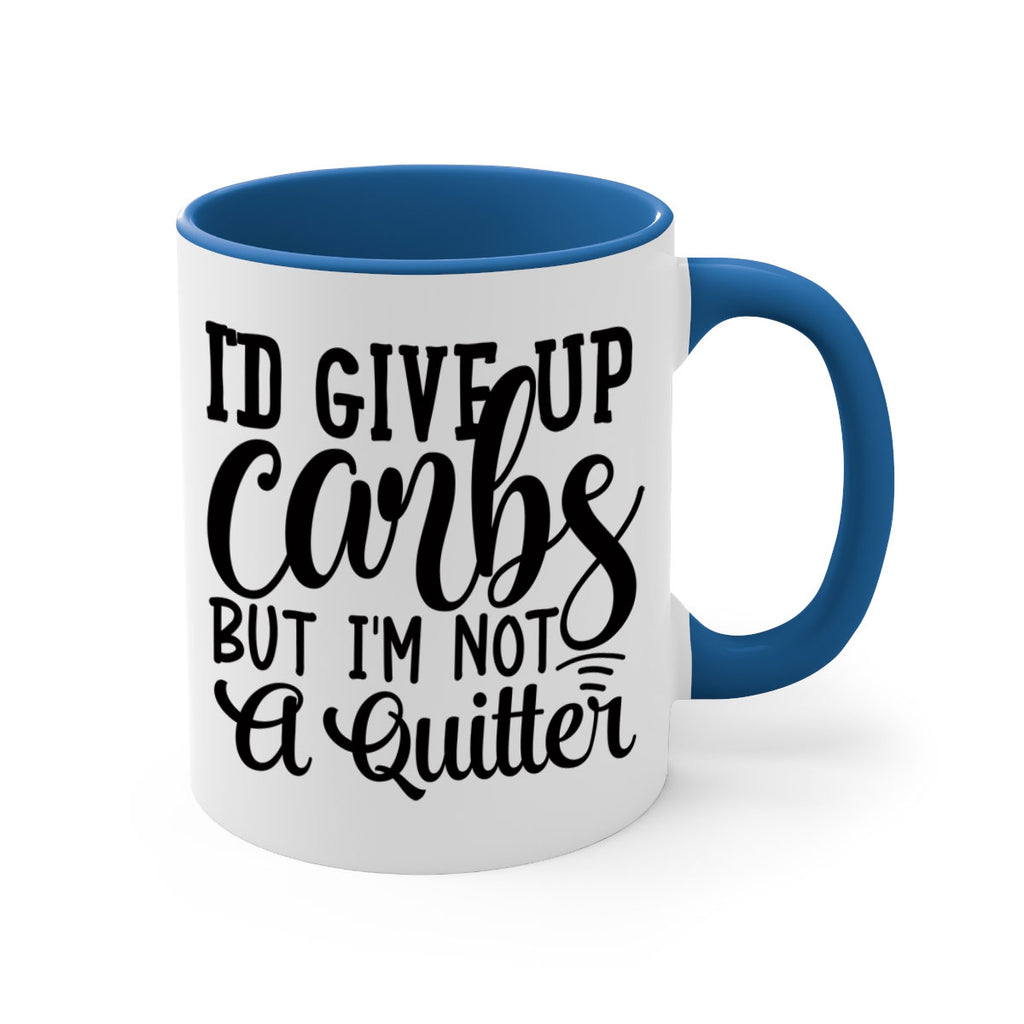 id give up carbs but im not a quitter 41#- gym-Mug / Coffee Cup