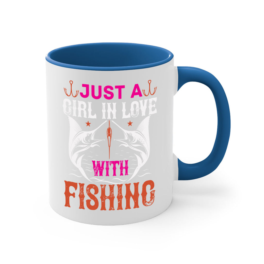 just a girl in love with fishing 73#- fishing-Mug / Coffee Cup