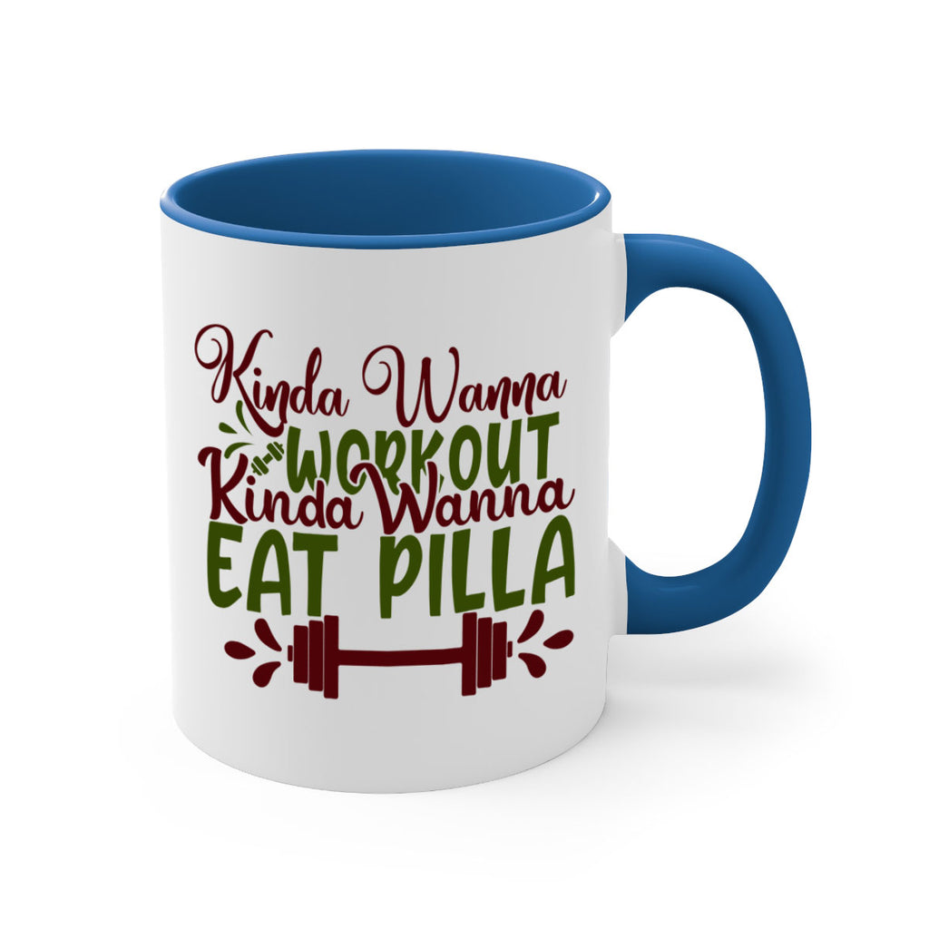 kinda wanna workout kinda wanna eat pilla 38#- gym-Mug / Coffee Cup