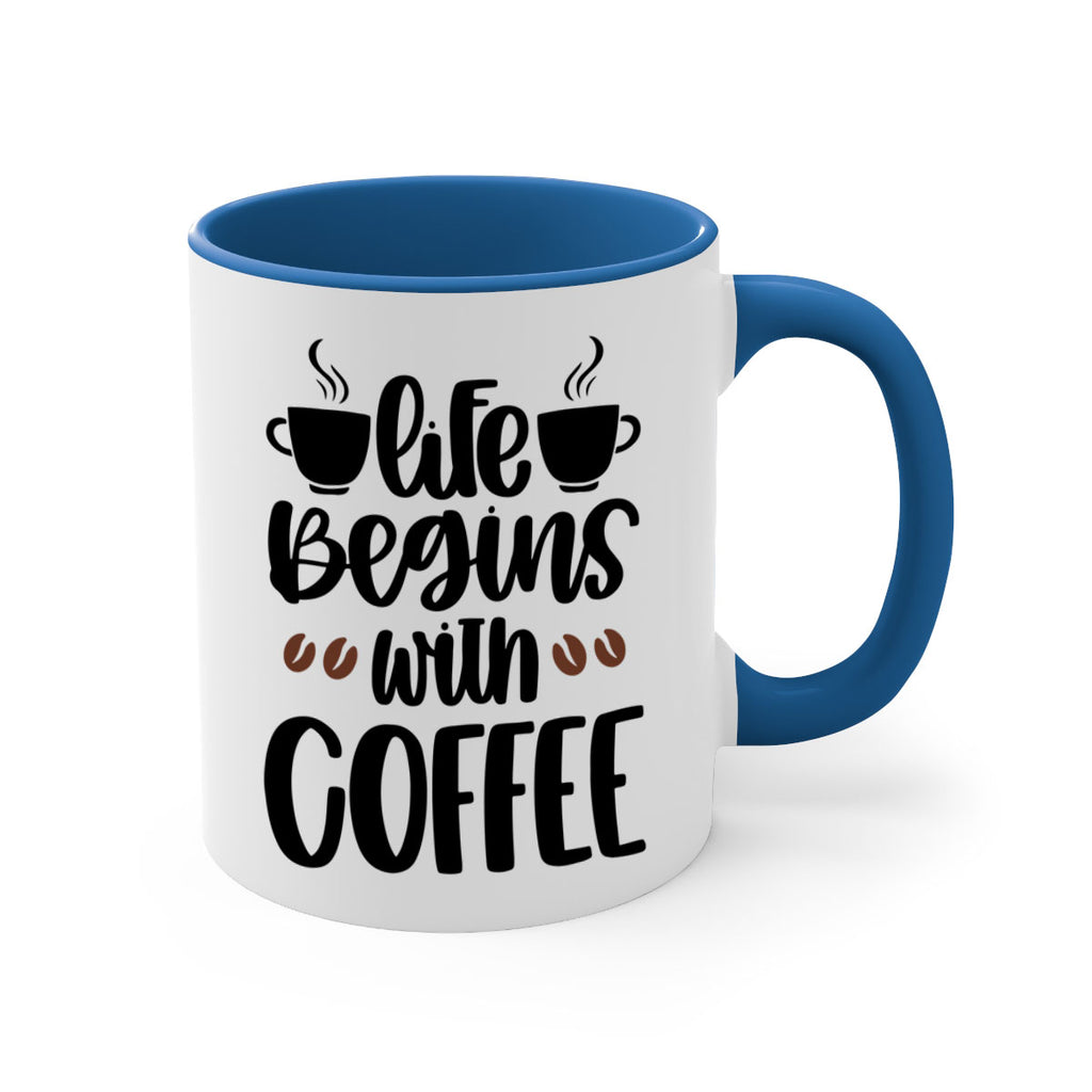 life begins with coffee 77#- coffee-Mug / Coffee Cup