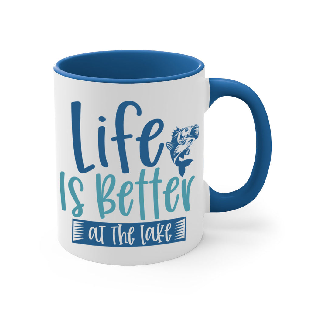 life is better at the lake 204#- fishing-Mug / Coffee Cup