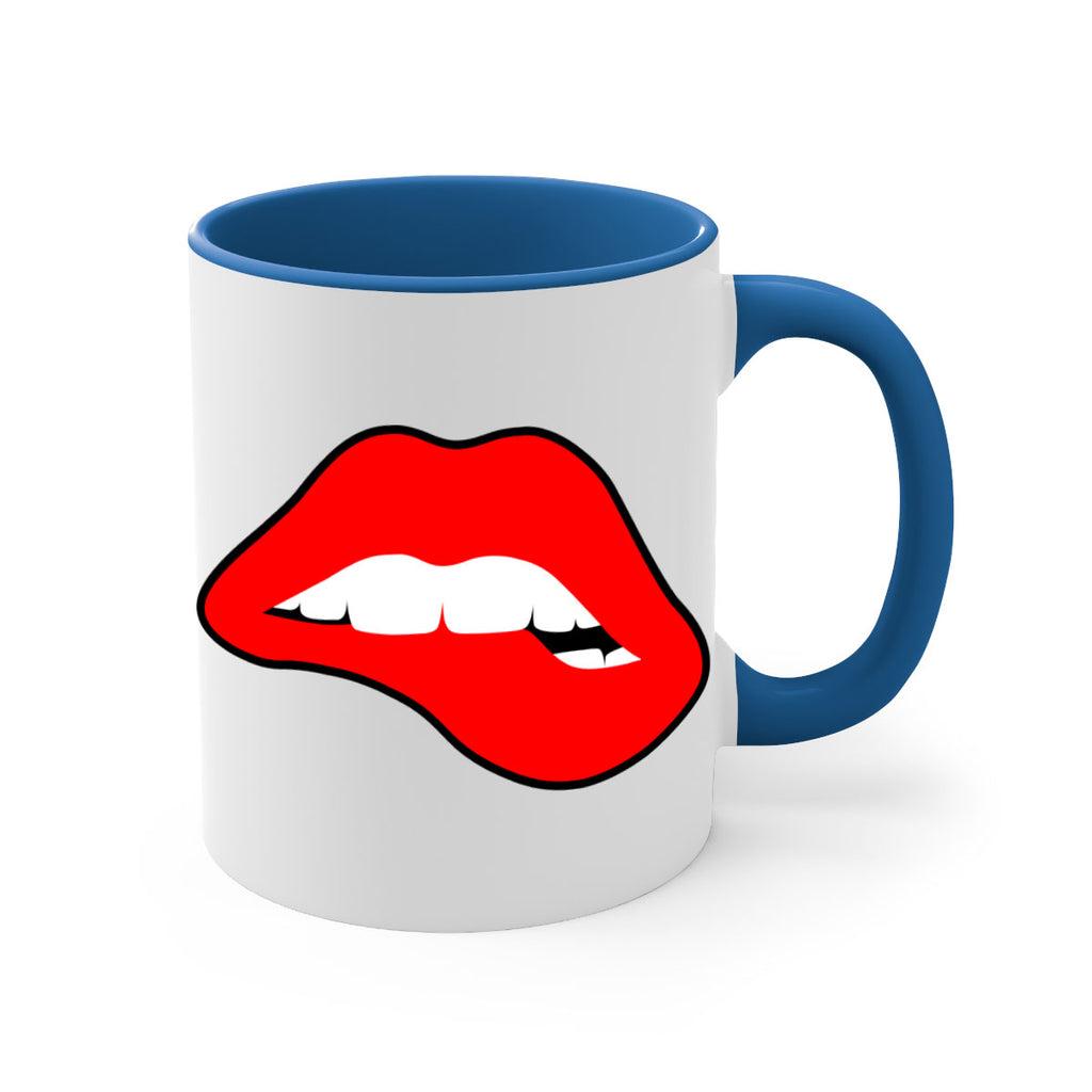 lips 100#- black words - phrases-Mug / Coffee Cup