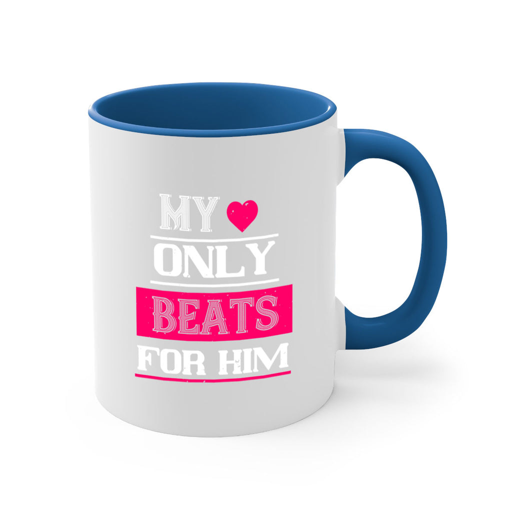 my love only beats for him 35#- valentines day-Mug / Coffee Cup