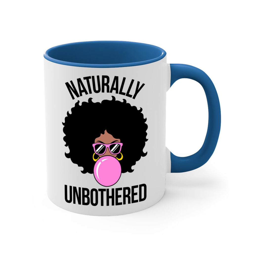 naturally unbothered afro woman 64#- black words - phrases-Mug / Coffee Cup