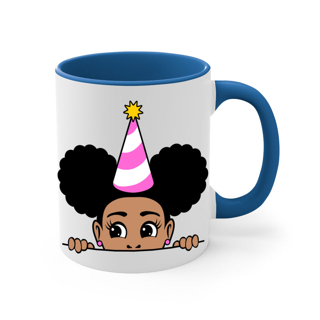 peekaboo afro puffs birthday girl 24#- Black women - Girls-Mug / Coffee Cup