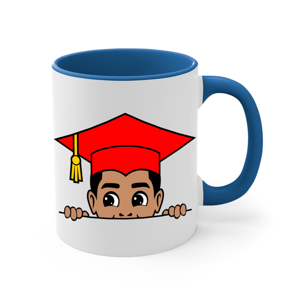 peekaboo afro puffs grad boy 20#- Black men - Boys-Mug / Coffee Cup