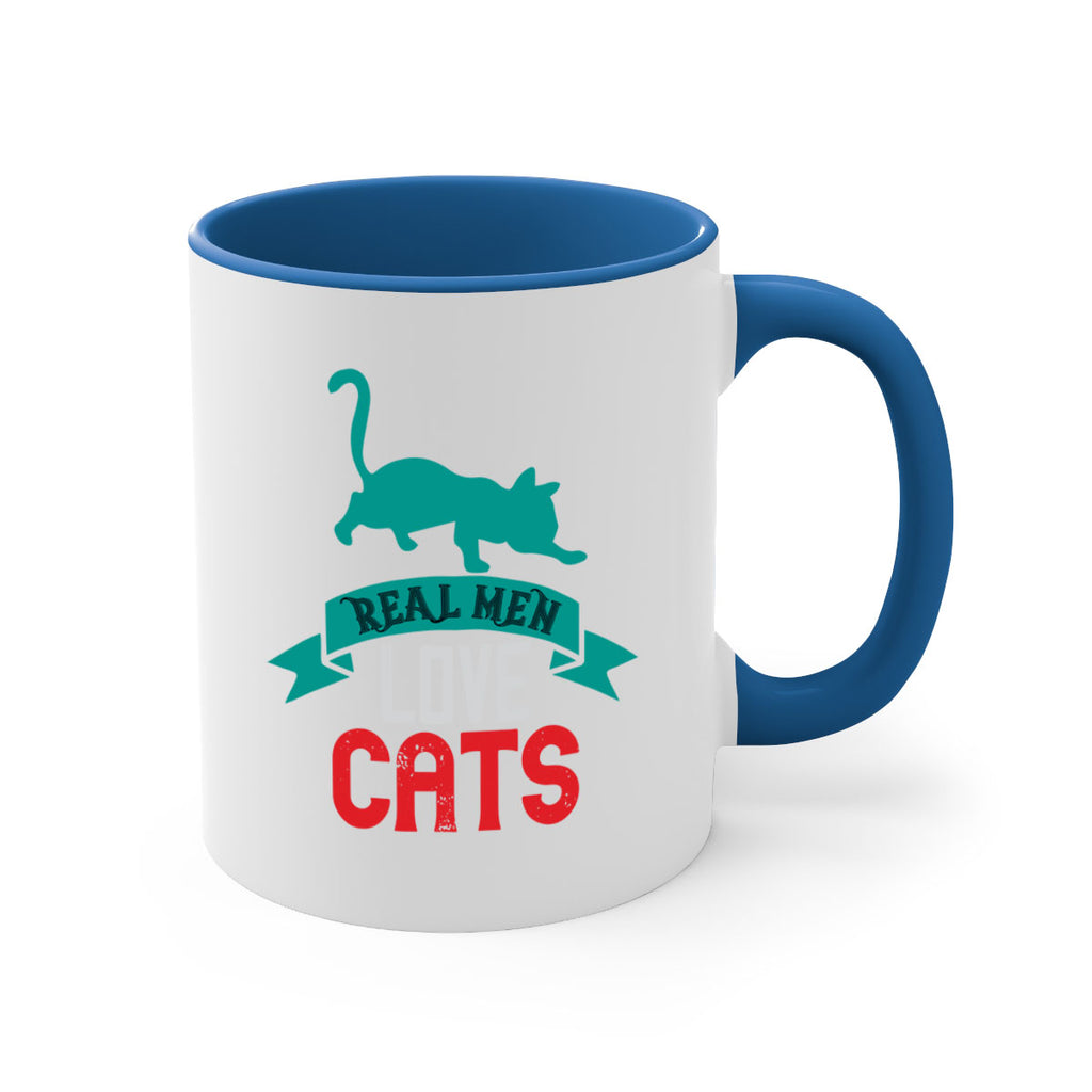 real man love cats o Style 112#- cat-Mug / Coffee Cup