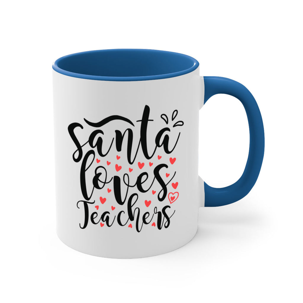 santa loves teachers 23#- christmas-Mug / Coffee Cup