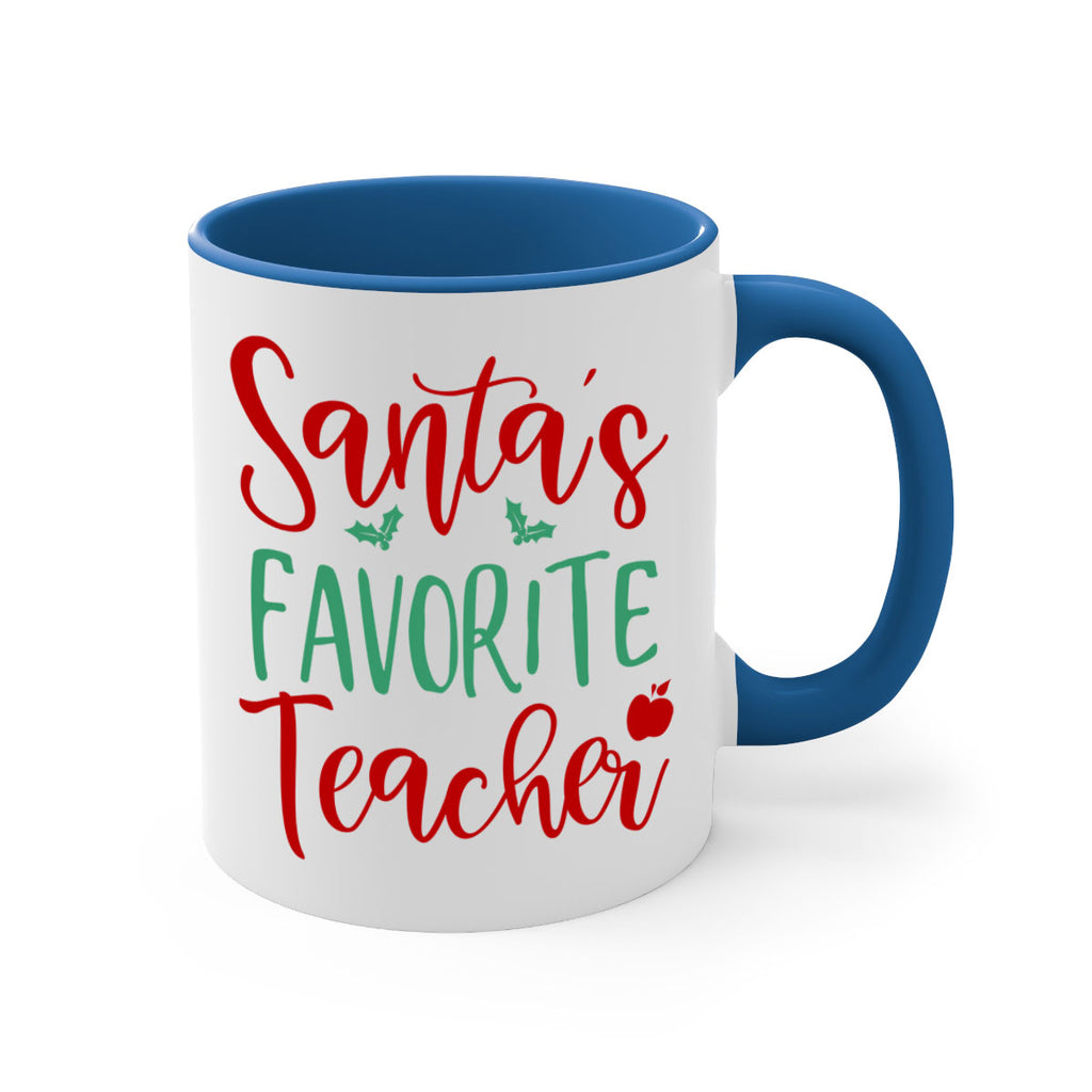 santa s favorite teacher style 609#- christmas-Mug / Coffee Cup