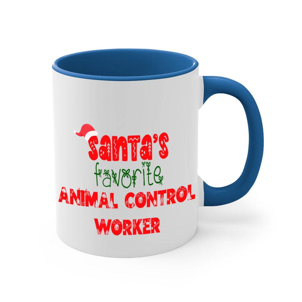 santas favorite animal control worker style 641#- christmas-Mug / Coffee Cup